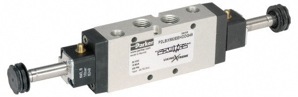 Solenoid Valve: 4-Way & 2-Position, 1/4